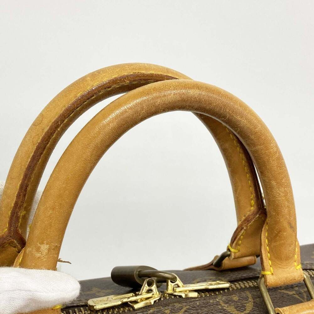 LOUIS VUITTON Authentic Brown Monogram Keepall 55 Boston Bag - Picture 10 of 12